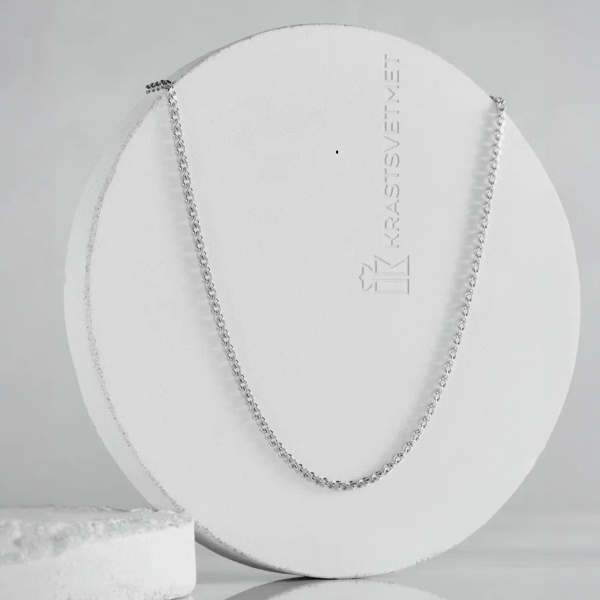 Цепь из серебра 925, плетение «Гурмета»